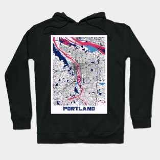 Portland - United States MilkTea City Map Hoodie